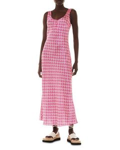 Двухцветное платье Whistles Cindy, розовый