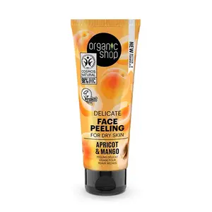 Нежный скраб для лица Delicate Face Peeling Apricot & Mango Organic Shop, 75 ml