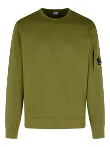 Толстовка с круглым вырезом и линзами C.P. Company, зеленый