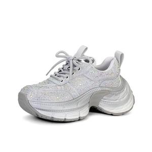 JESSICA SOPHIA Антискользящие износостойкие массивные низкие кроссовки женские Silver, цвет Silver