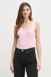 Хлопковая майка United Colors Of Benetton, розовый