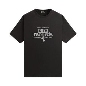Футболка Kith For Peanuts High Fidelity Vintage Tee 'Black', черный