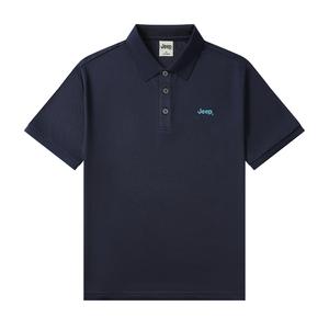 Футболка-поло Unisex Polo Collar Moderate Jeep, темно-синий