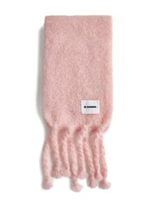 Шарф из мохеровой смеси Jil Sander, розовый
