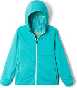 Куртка Columbia boys Pixel Grabber Reversible, Bright Aqua Topo Palms