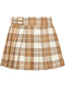 Плиссированная юбка Flame Philipp Plein, нейтральный