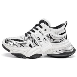 Pmt Против скольжения дышащие легкие утолщенные низкие кроссовки на платформе унисекс белый черный - белый зеленый, цвет White Green