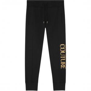 Jeans Couture Logo Printed Drawstring Track Pants VERSACE, черный