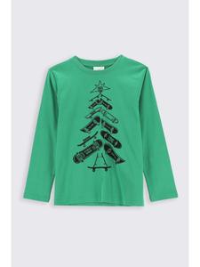 Футболка с длинными рукавами зеленого цвета Coccodrillo