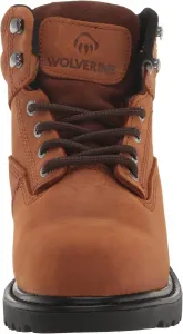 Мужские утепленные водонепроницаемые рабочие ботинки Wolverine, темно-коричневый