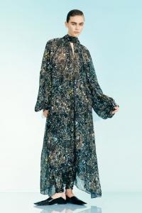 Платье из шифона с узором H&M, мультиколор