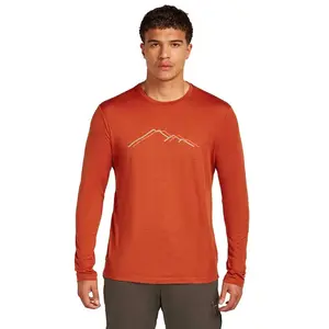 Лонгслив Icebreaker Merino 150 Tech Lite Rainer Ridge, оранжевый