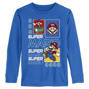 Футболка с длинным рукавом Nintendo Super Mario для мальчиков Licensed Character