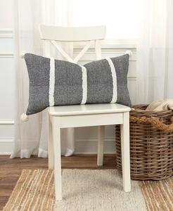 Декоративная подушка для поясницы Modern Strip, 14 x 26 дюймов Rizzy Home, красный