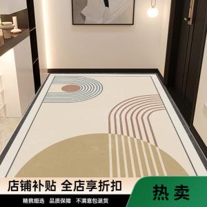 Budis Ковер 120х140 см из ПВХ, для прихожей/ванной, абсорбирующий, с геометрическим принтом, Fuxiang 4