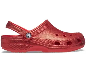 Классические блестящие сабо Crocs женские, цвет Flame
