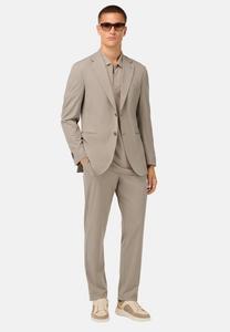 Деловой пиджак прямого кроя Boggi Milano B-Tech, серо-коричневый