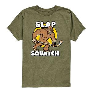 Футболка с принтом Slap Squatch для мальчиков 8-20 Licensed Character, Heather Military Green