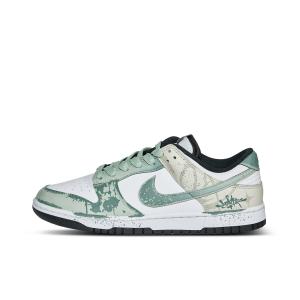 Nike Кроссовки для скейтбординга Dunk Doodle Sprite Low Top унисекс, белые, зеленые