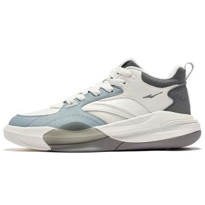 Erke Dominance 2 Противоскользящие износостойкие высокие повседневные туфли мужские белые серо-синие