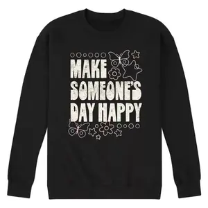 Мужская флисовая толстовка "Подари радость" Licensed Character, черный