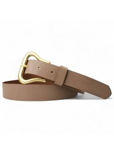 Женский кожаный ремень, золотой, серо-коричневый FRONHOFER