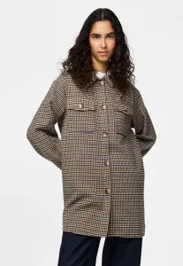 Короткое пальто-рубашка pcsaga Pieces, Birch/Downtown Brown/Night Sky