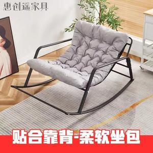Yu Senyi Кресло-качалка из ротанга для двоих с подставкой для ног, gray tech fabric