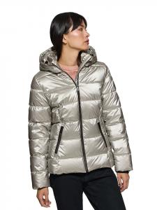 Пуховик Polo Club, серебряный