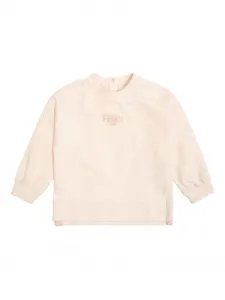 Свитшот с вышитым логотипом Fendi Kids, розовый