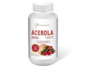 Progress Labs, Ацерола Форте 500 мг, натуральный витамин С, 120 таблеток.