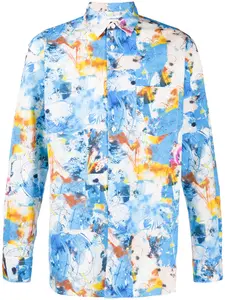 Рубашка с принтом Comme Des Garçons Shirt, синий