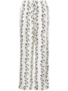 Asceno прямые брюки Aurelia средней посадки, белый