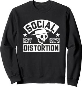 Официальная толстовка Social Distortion 1979 года, черная