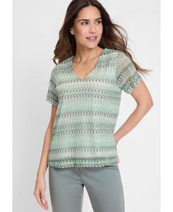 Женская яркая кружевная футболка Olsen, Mint green