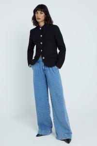 Мешковатые джинсы средней посадки River Island, синий