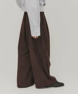 Широкие брюки цвета персиковой кожи Kbf, цвет Bordeaux