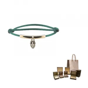 BVLGARI Тканевый браслет для женщин Green