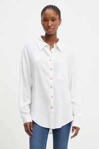 Рубашка с льном Answear.Lab, белый