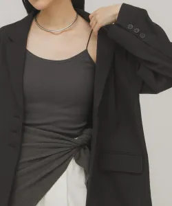 Топ на тонких бретельках с чашечками Kbf, цвет Charcoal Gray