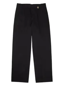 Плиссированные брюки с эмблемой Casablanca, черный