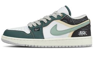 Jordan Баскетбольные кроссовки Air 1 Low Top Vintage, унисекс, оливково-зеленые