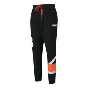 Брюки franchise knit pants 'black white orange' Puma, черный