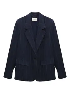 Блейзер в тонкую полоску Dorothee Schumacher, синий