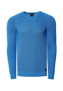 Пуловер с современным круглым вырезом RUSTY NEAL, синий