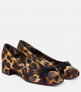 Туфли mamaflirt с леопардовым принтом Christian Louboutin, коричневый