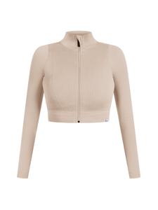 Тренировочная куртка Smilodox Slim Zeya, бежевый