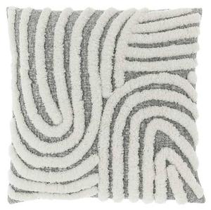 Декоративная подушка Unique Living Caty, серый - белый