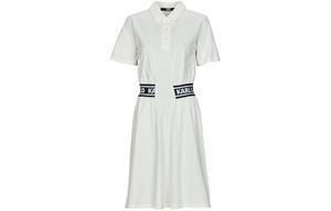 Платье с короткими рукавами женское белое Karl Lagerfeld
