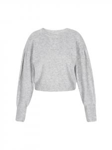 Женский свитер серого меланжа DreiMaster